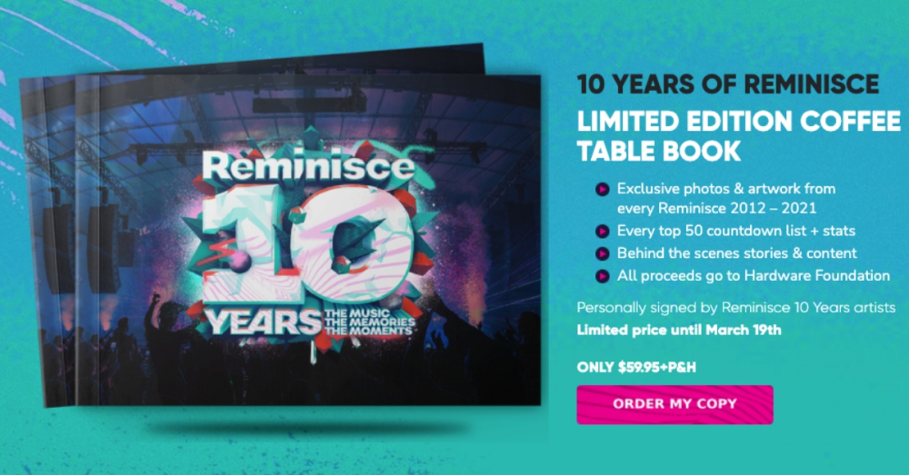 10 YEARS OF REMINISCE COFFEE TABLE BOOK